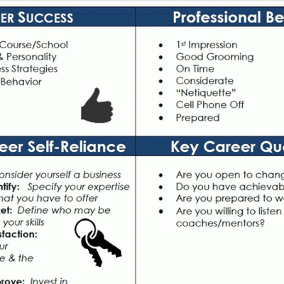 Career Advice Tips Handout