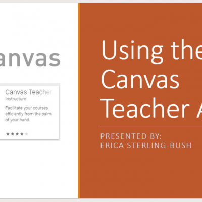 Canvas Teacher Mobile App